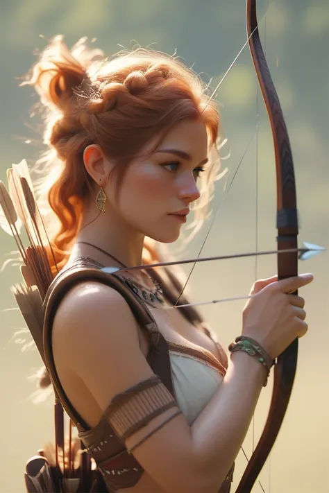 Create a character with a bow and arrow