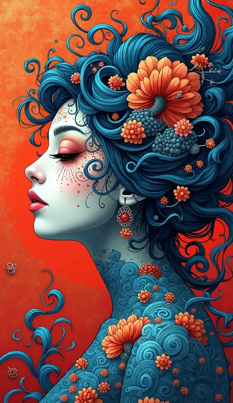 official art, unity 8k wallpaper, ultra detailed, beautiful and aesthetic, masterpiece, best quality, chinese style, (zentangle, mandala, tangle, entangle), ecstasy of flower, 1girl, extremely detailed, dynamic angle, cowboyshot, the most beautiful form of...