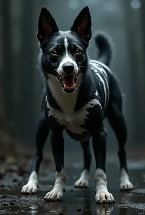 Venom qui symbiote avec un jack russel à poil long