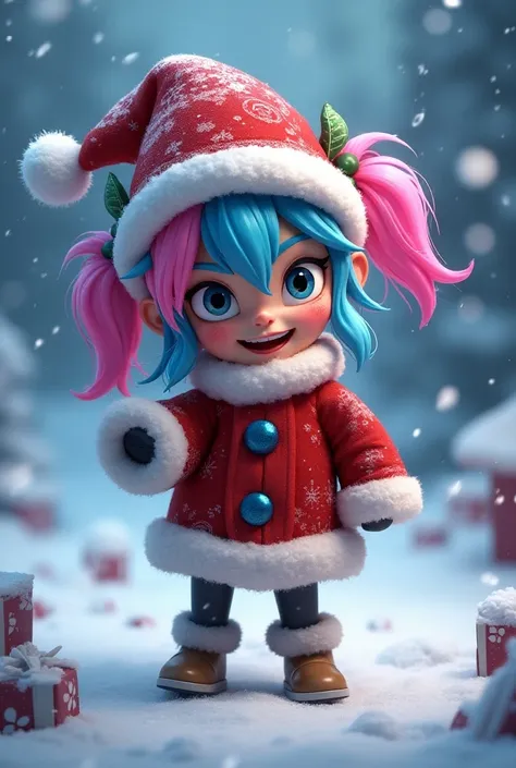 Jinx arcane, Wearing a Christmas Hat