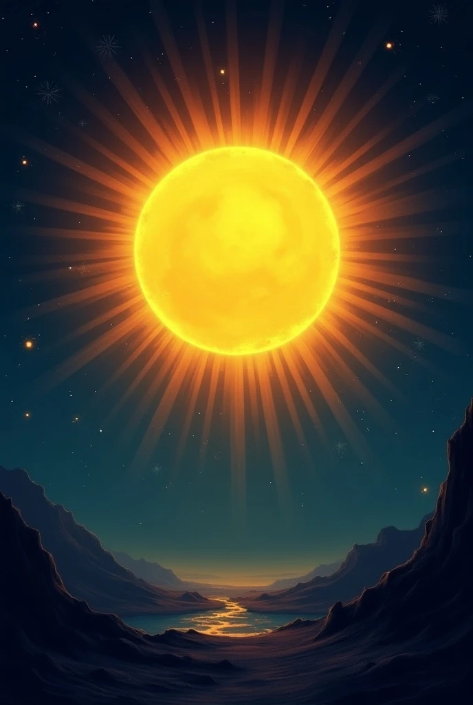 Draw me a sun sun sun in the night