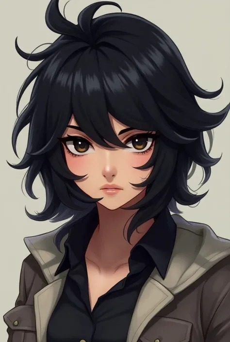 Colette of brawl stars with black hair in real life 