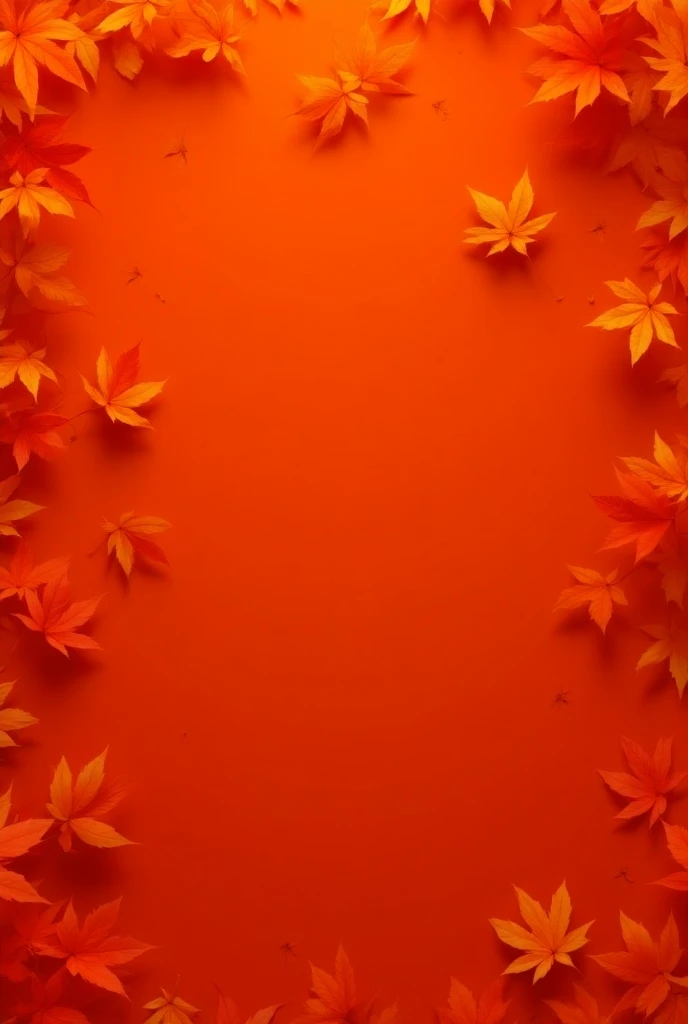 Very lively orange leaf background 