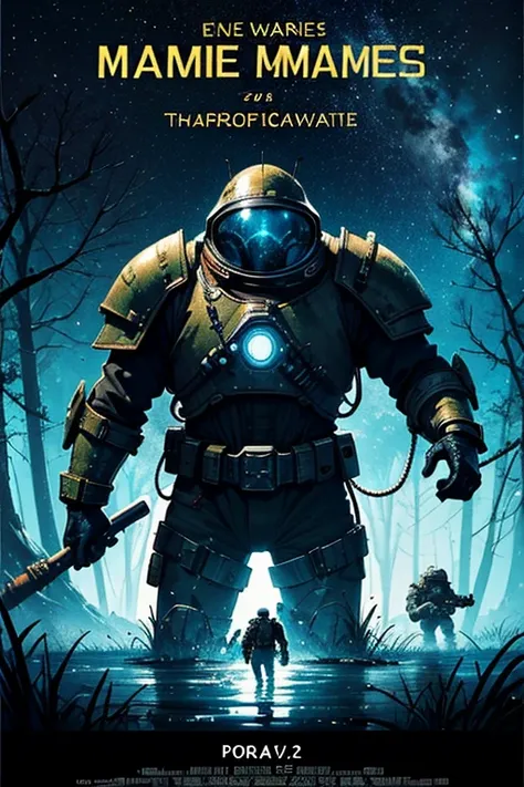 Space Marines, swamps and cockroaches, movie poster