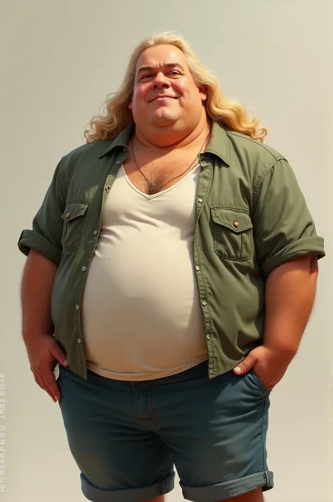 Fat tan guy with blonde hair, 22 years old, 400-700lbs, and very caring