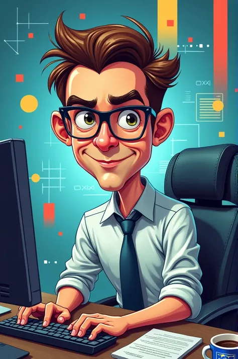 Caricature of a professional programmer 