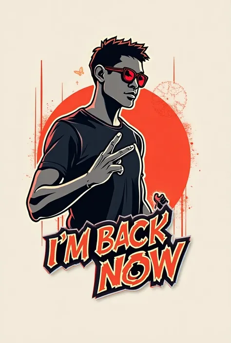 A logo for a YouTube channel called Im Back Now, and it will be interesting 