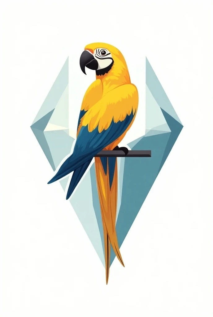  Create macaw rescue logo with the colors yellow, blue and togo 