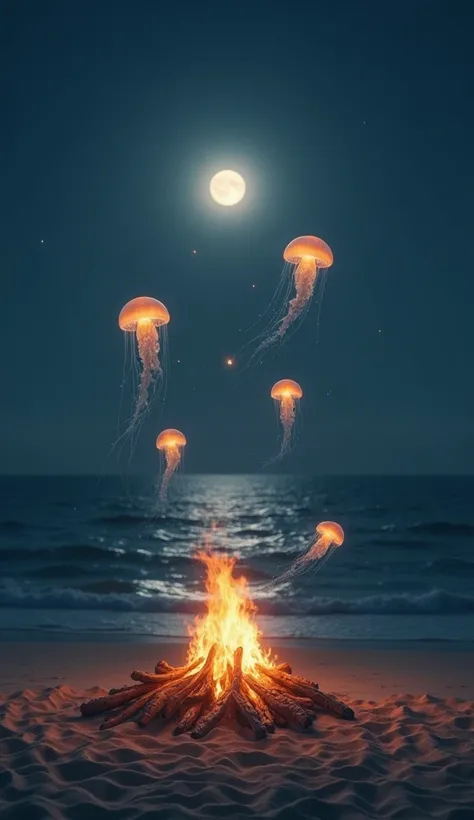 In the sea
bonfire
healing
jellyfish
sleeping