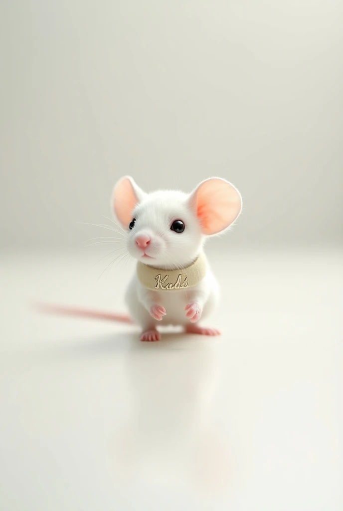 A white mouse collar on the neck reads Kadi