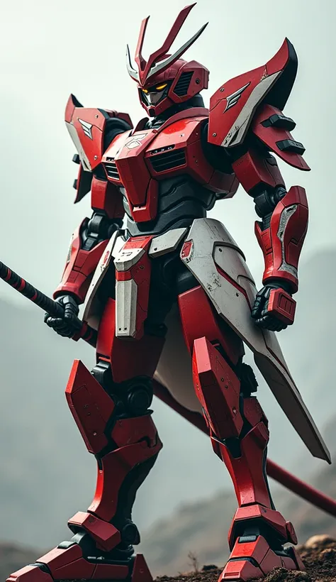 Giant Humanoid Robot (Japan)
A massive humanoid robot designed as a samurai warrior, with intricate armor, katana sword, and a helmet. The robots body is painted in red and white, inspired by Japans flag. Its sleek, futuristic design blends traditional Jap...