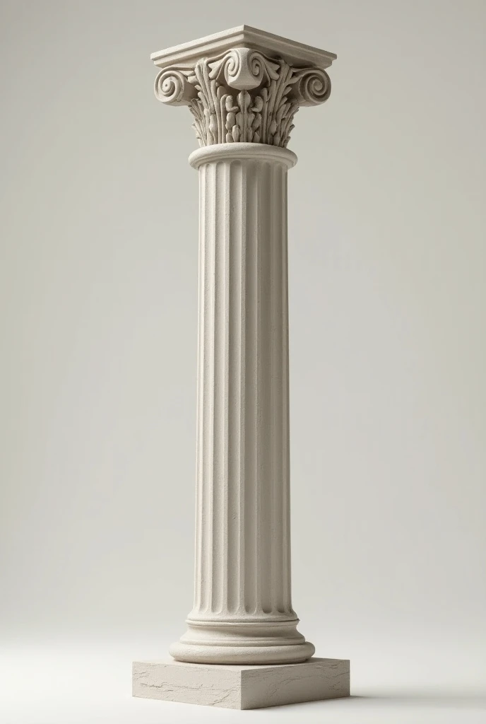 Draw a Roman pillar with chalk