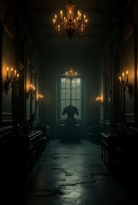 It generates an image of mirrors inside an old London mansion in the year 1800, gloomy with an air of mystery