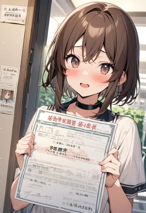 nsfw, Lets make something amazing, Lets make something amazing, White short loose socks、 very detailed. black choker , Brown Hair　Honor student high school girl becomes a slave、You will be taken to the school entrance.、On school sale .Slave Certificate
