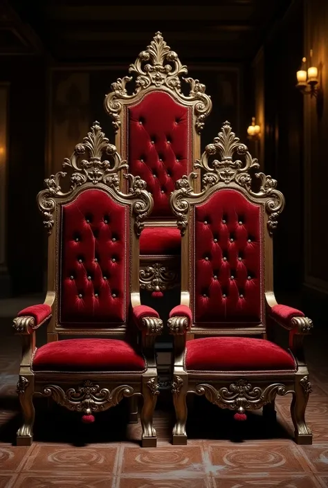 Generate 4 of chairs like the kings have, they should be 4 