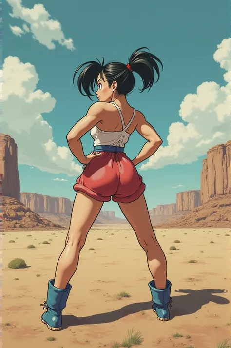 Bulma showing the anus
