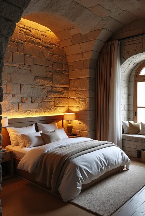 Room hotel with stone