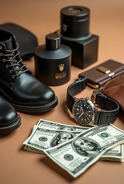 Photo on a table: money, brand watches and more brand objectives