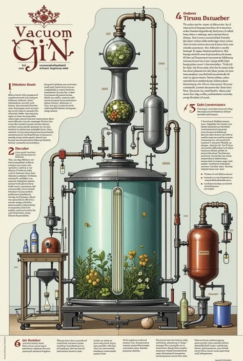 Picture of Steam Distillation ,  Vacuum or Cold Distillation (Vacuum Distillation )  and blending gin  