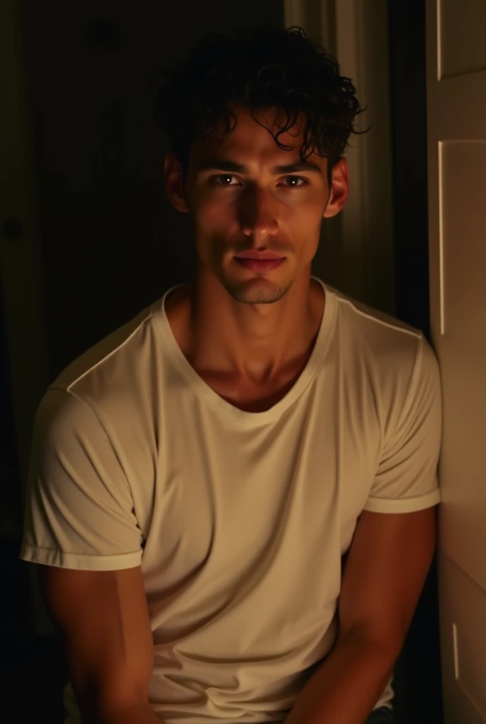 reclama ,  admiring Silas Hawthornes golden skin that is flawless at any time of the day,  but at night with that white t-shirt , Its to die for .