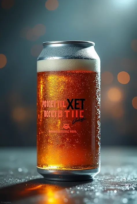 a can of beer, ipa, inspired by the mini cooper, with words on the can "pocket rocket, IPA, 5.9% Alc. Vol." highly detailed, photorealistic, ultra-detailed, 8k, best quality, masterpiece, vibrant colors, dynamic lighting, glass material, chrome metal, refl...