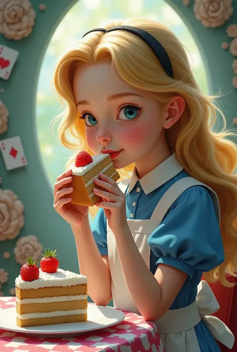 Alice with cake