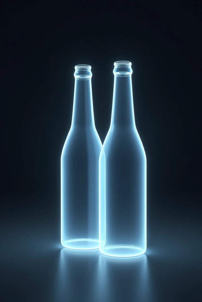 Create a brand logo with the name Ponto das Beverages Dispenser
With two bottles of beer, something very futuristic with more neutral colors and a black background, all in 3D.
