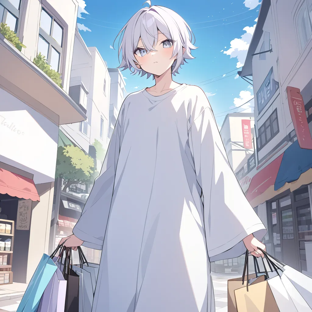 nekomata
high resolution
solos
beautiful young man
neutral
cute
white
white hair
gray hair
pure white hair
long clothes
sarecace...