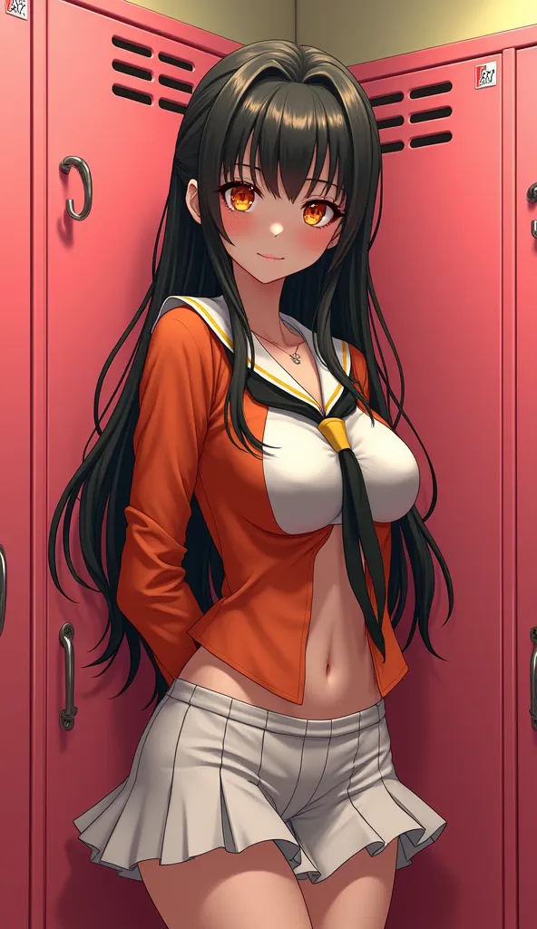 One girl、uniform　sexy　Erotic　Black Hair　mini skirt　Student Uniform　Sailor suit, Excellent anatomy, masterpiece, Highest quality,Realistic, hyperRealistic, 16k hdr,(((skirt lift))),NSFW、Long Hair、Straight Hair、bangs、freckles、Brown Hair、high school girl、Whit...