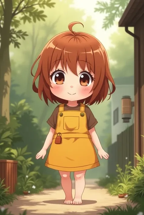 Anime. Reese is a small Ioprh, a tiny human-like creature about 4 inches tall, with a soft, round face framed by shoulder-length auburn hair and expressive, warm brown eyes. She has a curvy, busty, amd voliptuous body. She is 18 years old, a young adult in...