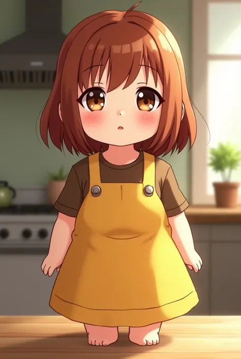 Anime. Reese is a small Ioprh, a tiny human-like creature about 4 inches tall, with a soft, round face framed by shoulder-length auburn hair and expressive, warm brown eyes. She has a curvy, busty, amd voliptuous body. She is 18 years old, a young adult in...