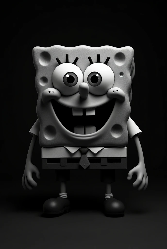 Create the SpongeBob character in the black version