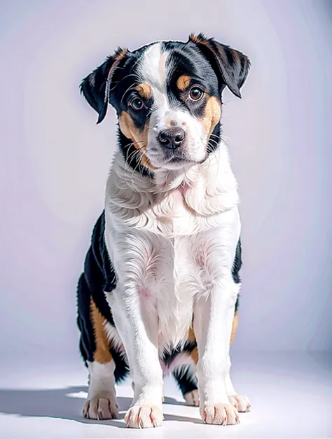 white background,puppy,