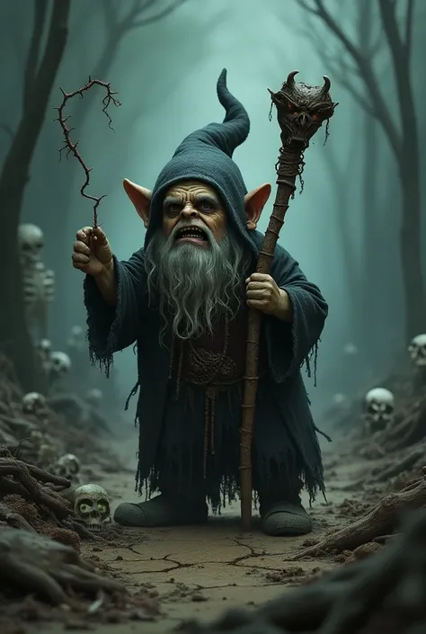 A gnome 
Now do it using necromancy magic 
