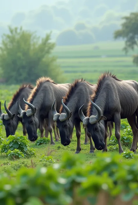 खेत में फसल खाती हुई 5 नील गाय की फोटो भेजो 