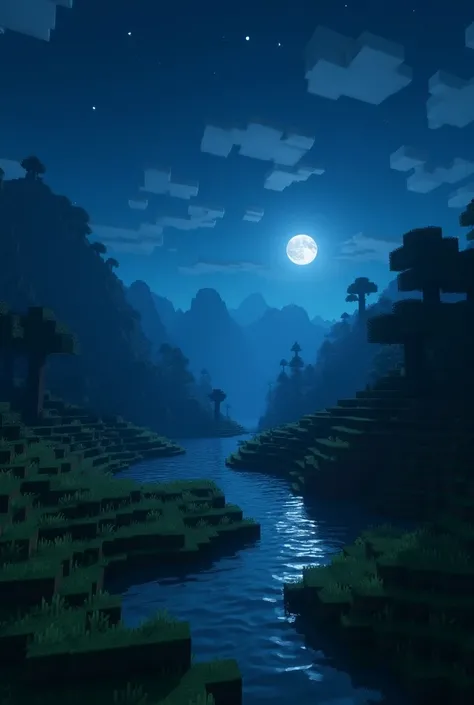 Shaders Minecraft biomas de noche
,  similar to the original game but beautiful that covers the entire screen.