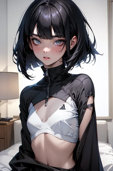 、 premium quality、32K,masterpiece  premium quality,  absurd, perfect anatomy,  Unity 8K Wallpaper ,  Best Cell Animation ),  Detailed Beautiful Face and Eyes, transparent background ,(1 woman,Alone),27 Year Old Beautiful Woman ,  black hair , sorht bob cut...