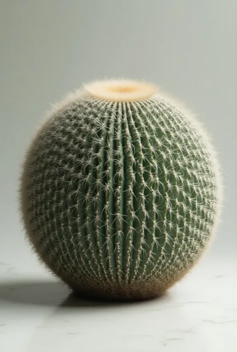 A Echinocactus horizonthalonius with rings around it like the plant Saturn 