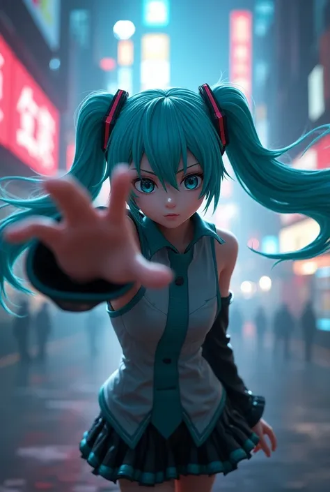 Hatsune Miku slapping you