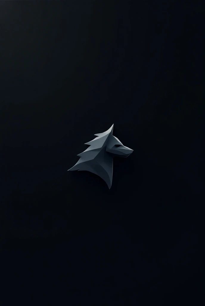 a minimalist, modern logo featuring a lone wolf cloaked in shadows, with a mysterious, sleek appearance. The wolf should have sharp, angular features and a stoic, contemplative expression. The cloak should flow around the wolfs silhouette, adding an air of...