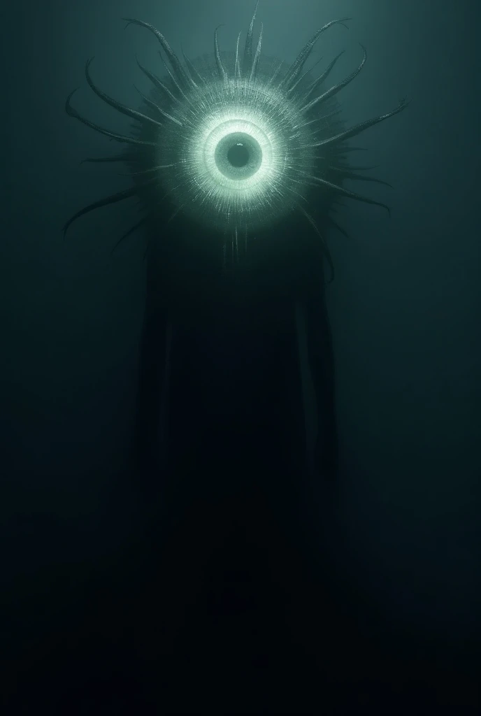 Illuminated eye on the head in front