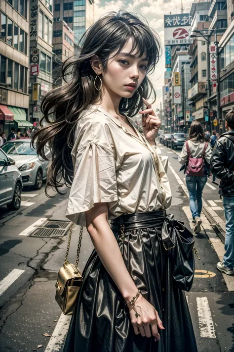 Real Japanese high school girls in the streets of Shibuya