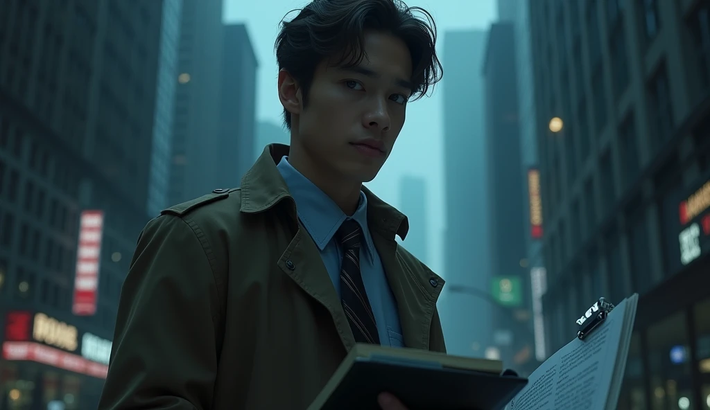 A boy who is a reporter of mysterious news
Whose age is above 20