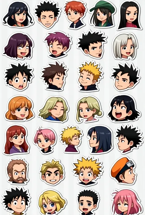 20-piece meme and anime stickers