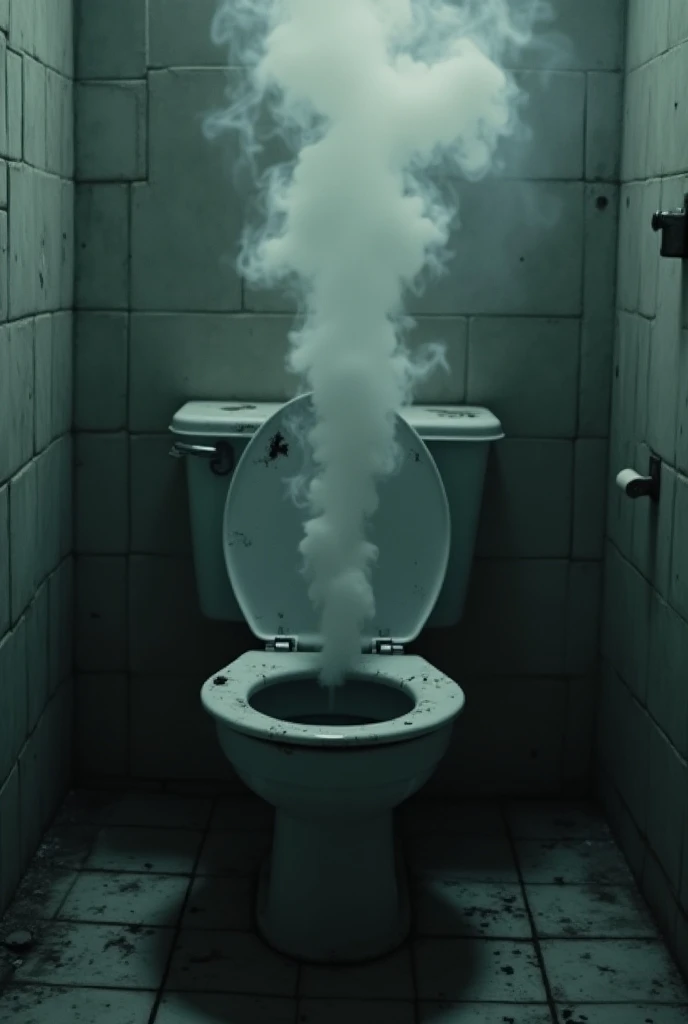 A smoking toilet