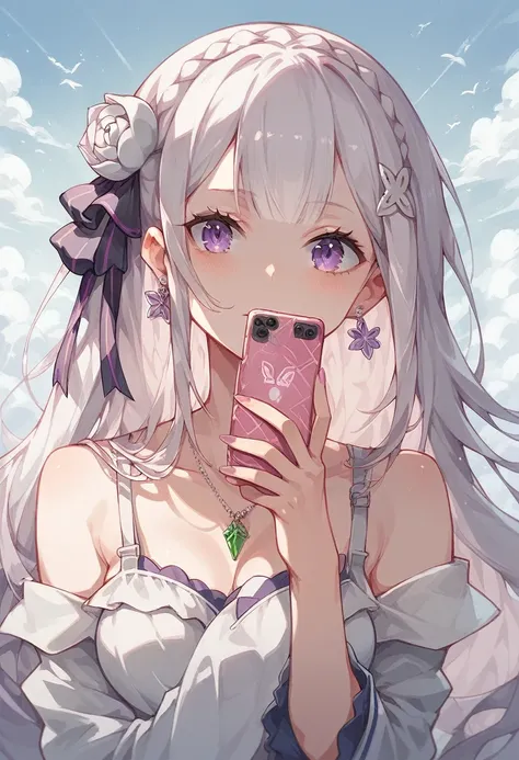 Emilia re zero wallpaper for iphone Paris France