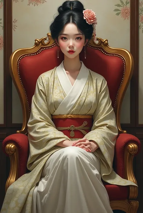 Tachibana Aoi 、 Taisho Era Women、chair、Elegance