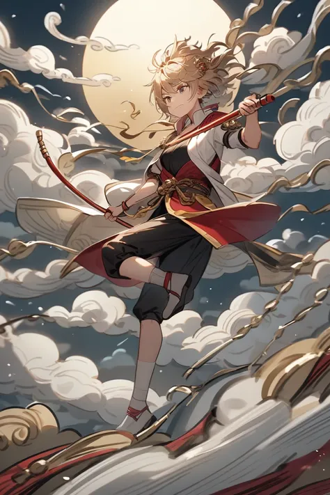 Sun Wukong in its flying cloud