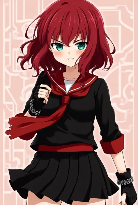 
Name: Ayumi Kurozawa
Appearance: Ayumi has striking crimson hair that falls in layered waves just past her shoulders, with bangs that sweep to the side, partially covering her sharp, emerald-green eyes. Her eyes are intense and seem to glow when she’s ang...