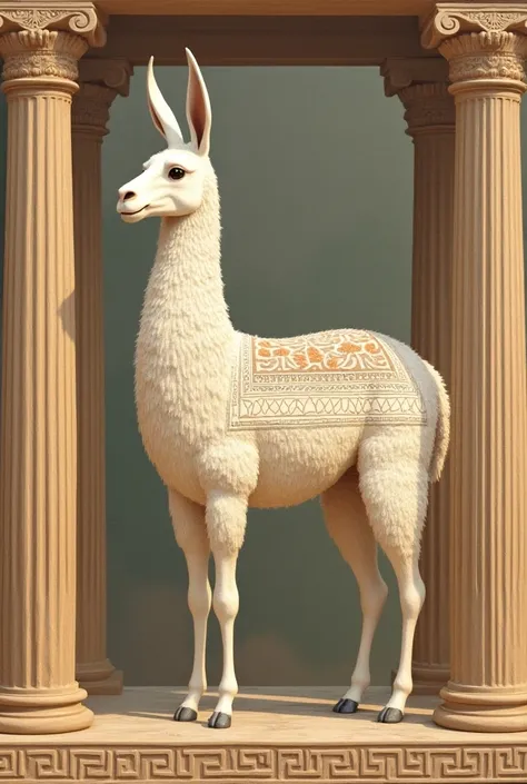 a llama in greek art